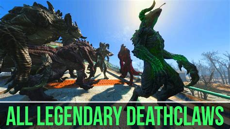 legendary deathclaw|fallout 4 all deathclaw types.